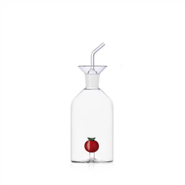 Oil bottle w/inside tomato