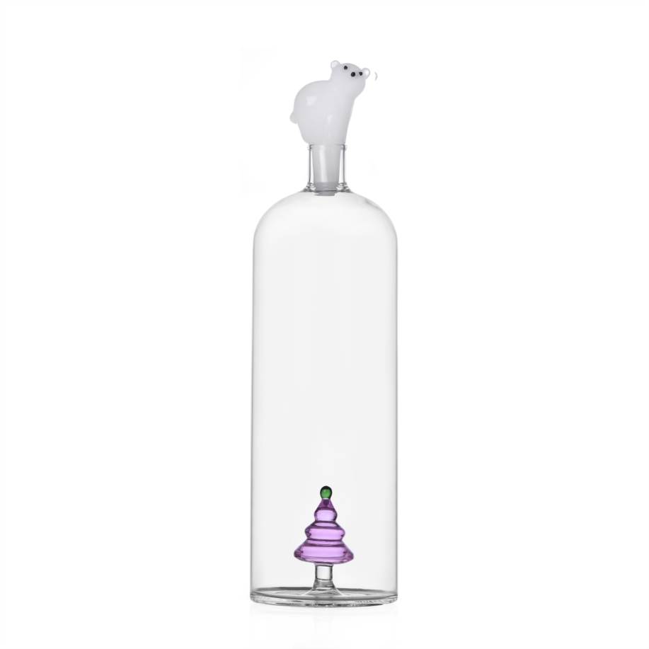 Bottle pink wish tree&white bear