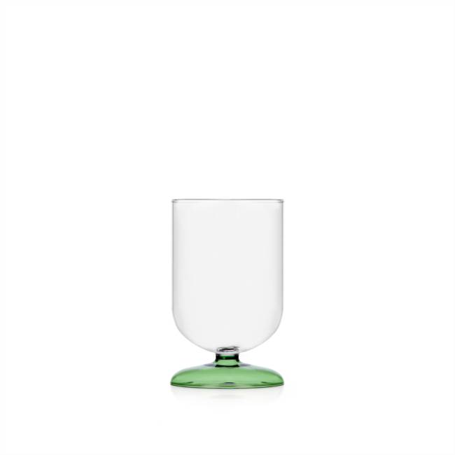 Stemmed glass light green