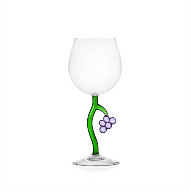 Stemmed glass grape