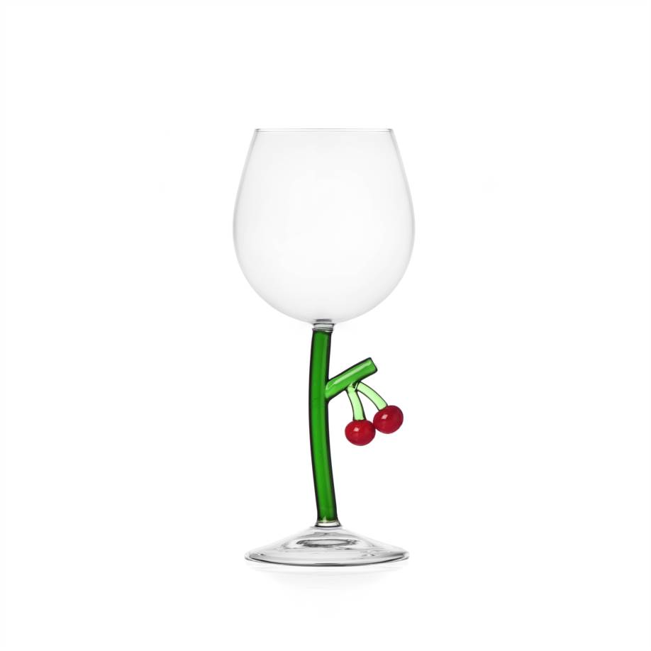 Stemmed glass cherries