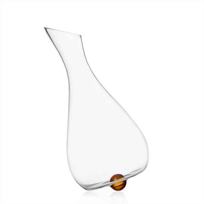 Tilting decanter d. amber