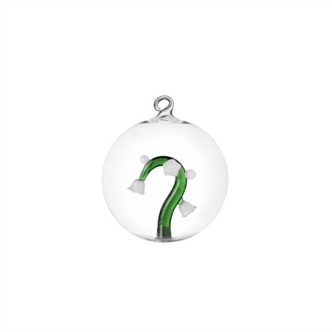 Christmas edition white flower Christmas ball