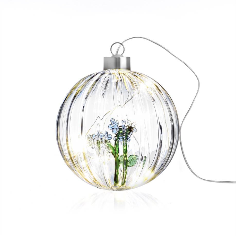 Christmas edition light blue flower Christmas ball lamp