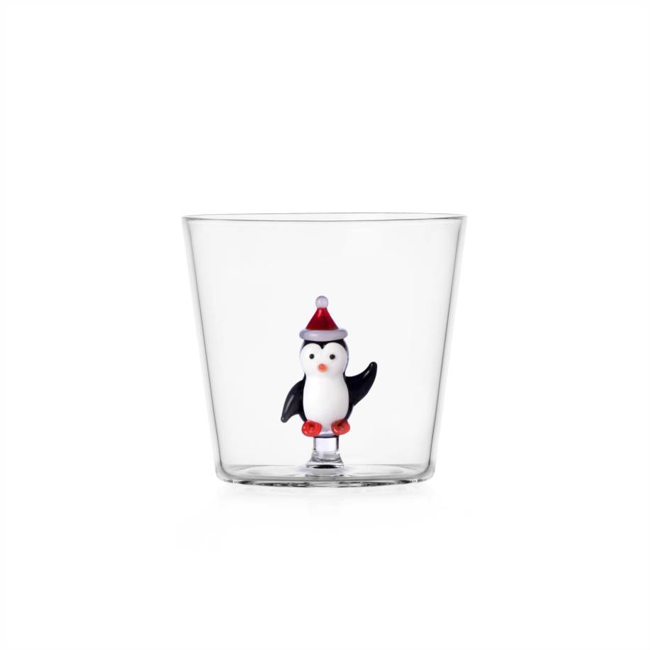 Tumbler penguin w/ christmas hat