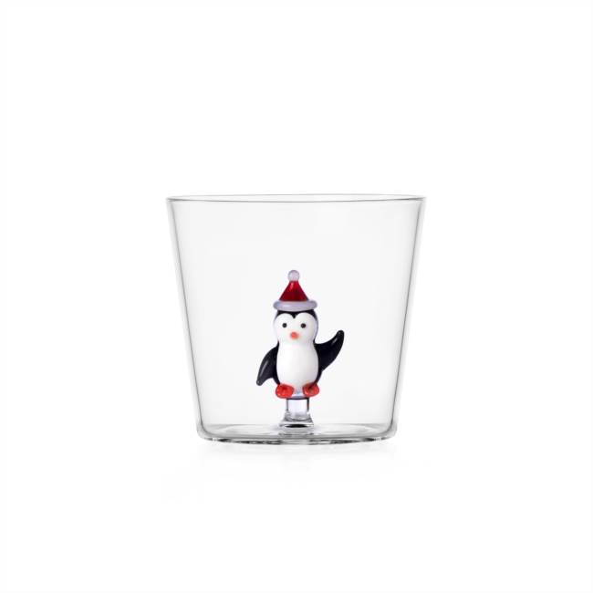 Tumbler penguin w/ christmas hat