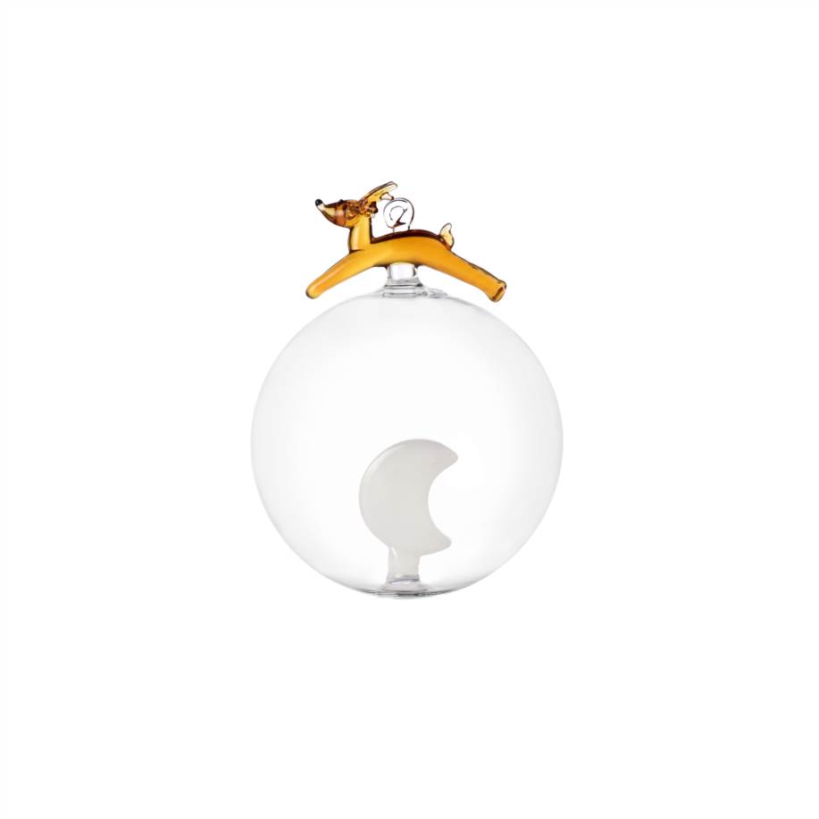 Christmas ball Santa's reindeer&moon 
