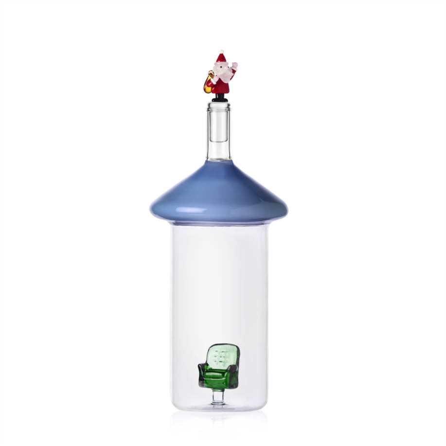 Bottiglia Babbo Natale&sofà