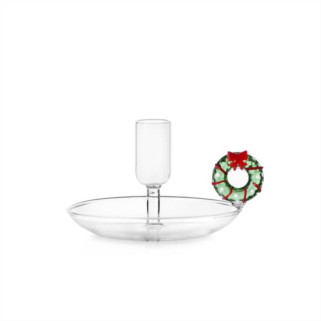Candleholder Christmas wreath