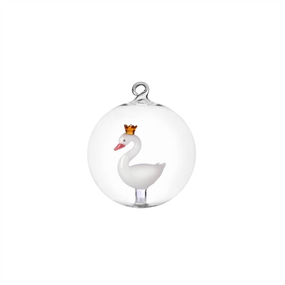 Palla di Natale cigno