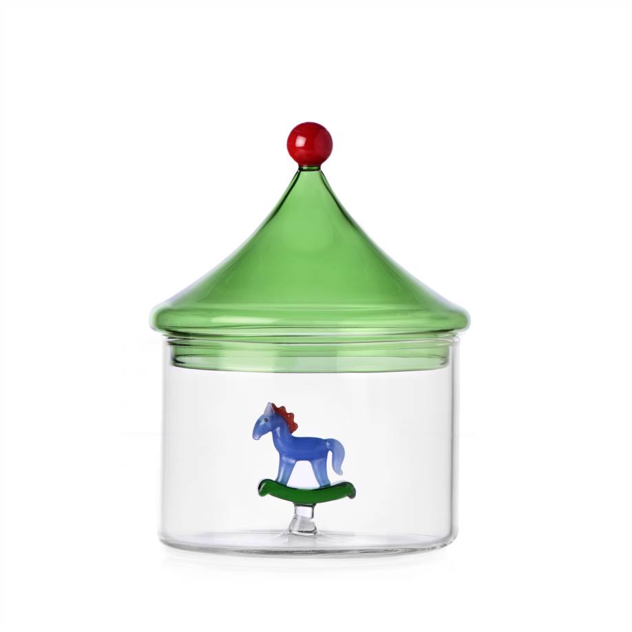 Box rocking horse