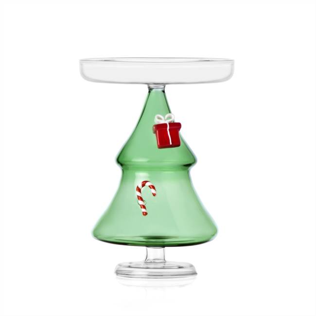 Footed plate Christmas tree