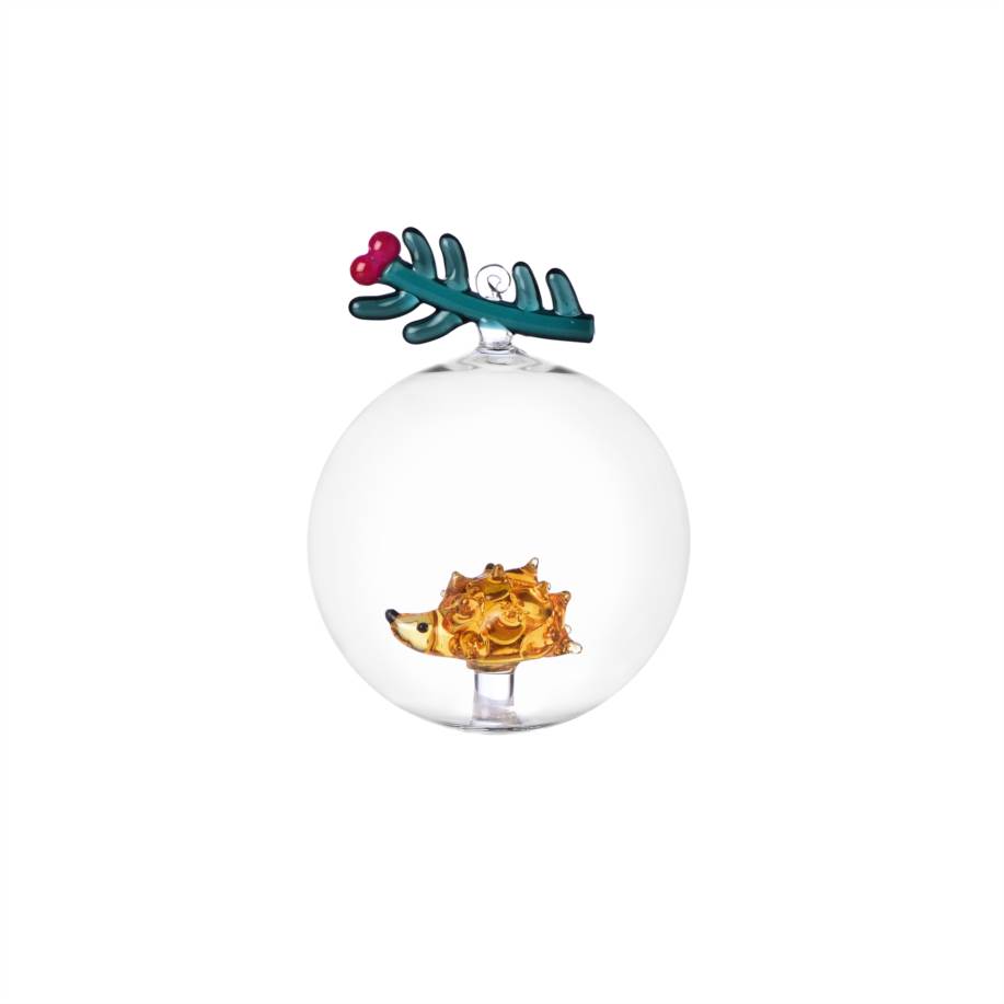 Christmas ball hedghog