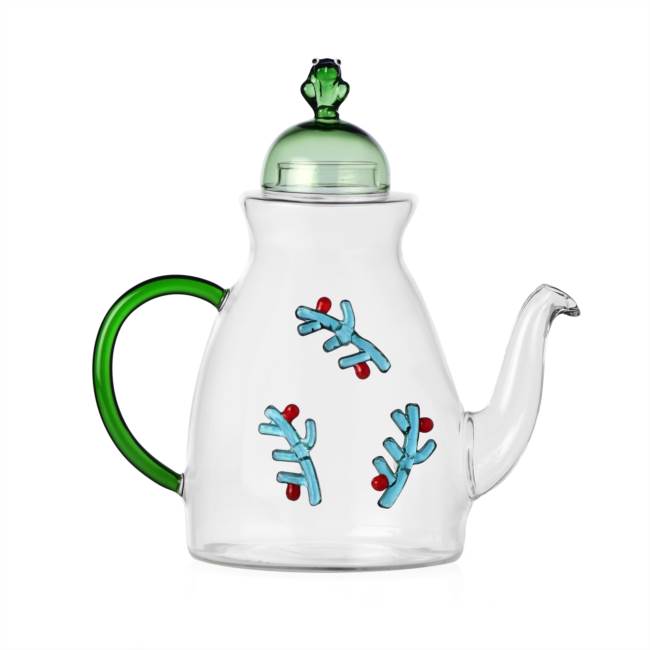 Teapot/coffee pot berries&frog