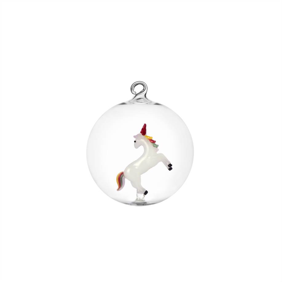 Palla di Natale unicorno