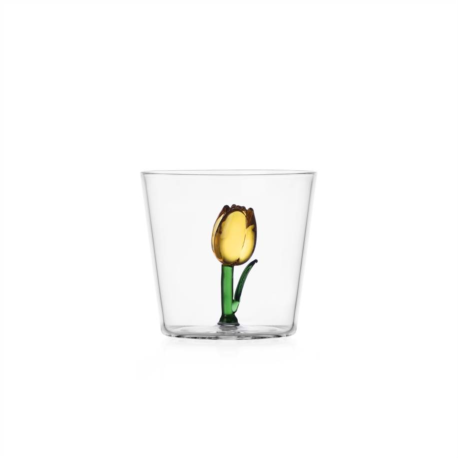 Tumbler yellow tulip