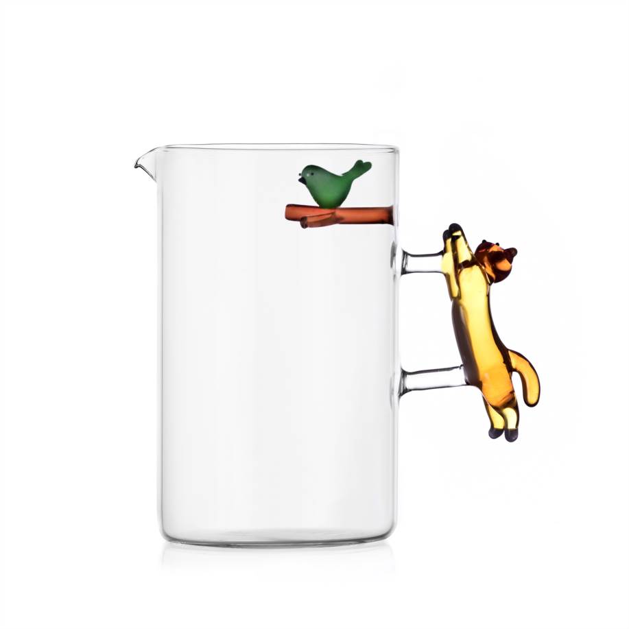 Jug jumping cat w bird
