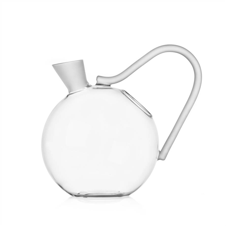 Clear-frosted jug/decanter