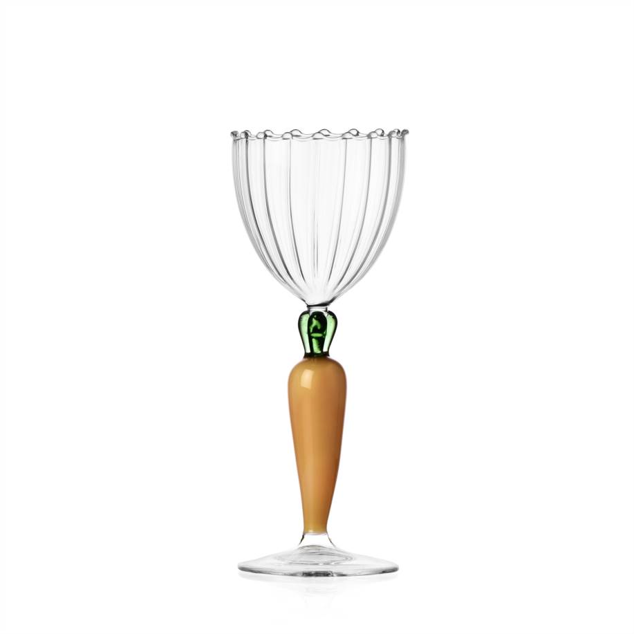 Optical stemmed glass carrot