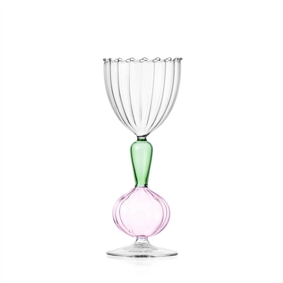 Optical stemmed glass spring onion