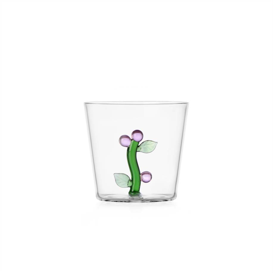 Tumbler pink flower inside