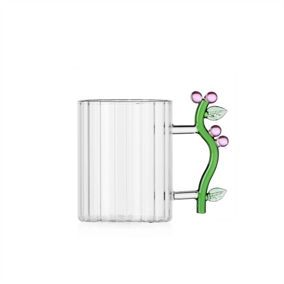 Mug ottica fiore rosa