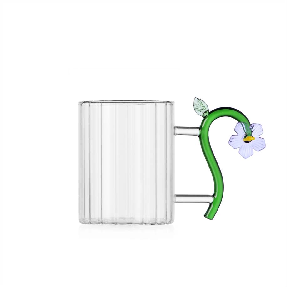 Mug ottica fiore lilla 