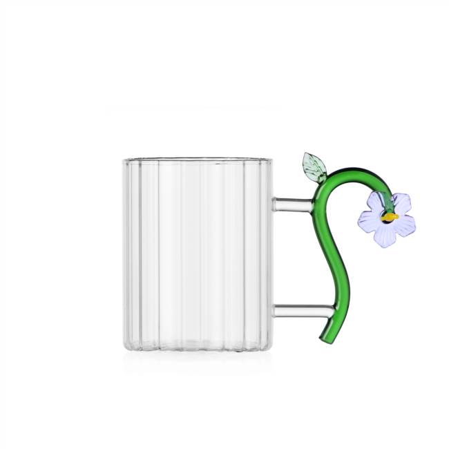 Optic mug lilac flower