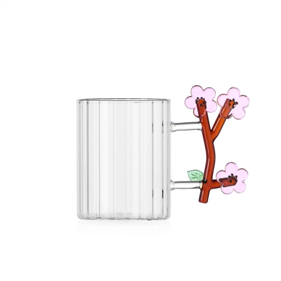Mug ottica fiore di pesco
