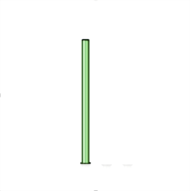 Tubo verde 25 cm
