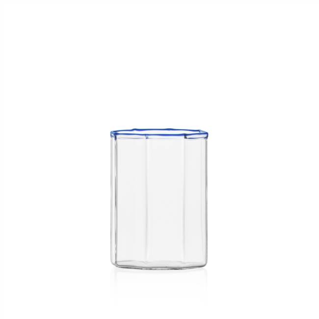 Wine glass blue