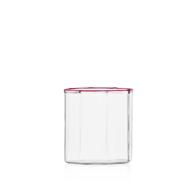 Water glass red