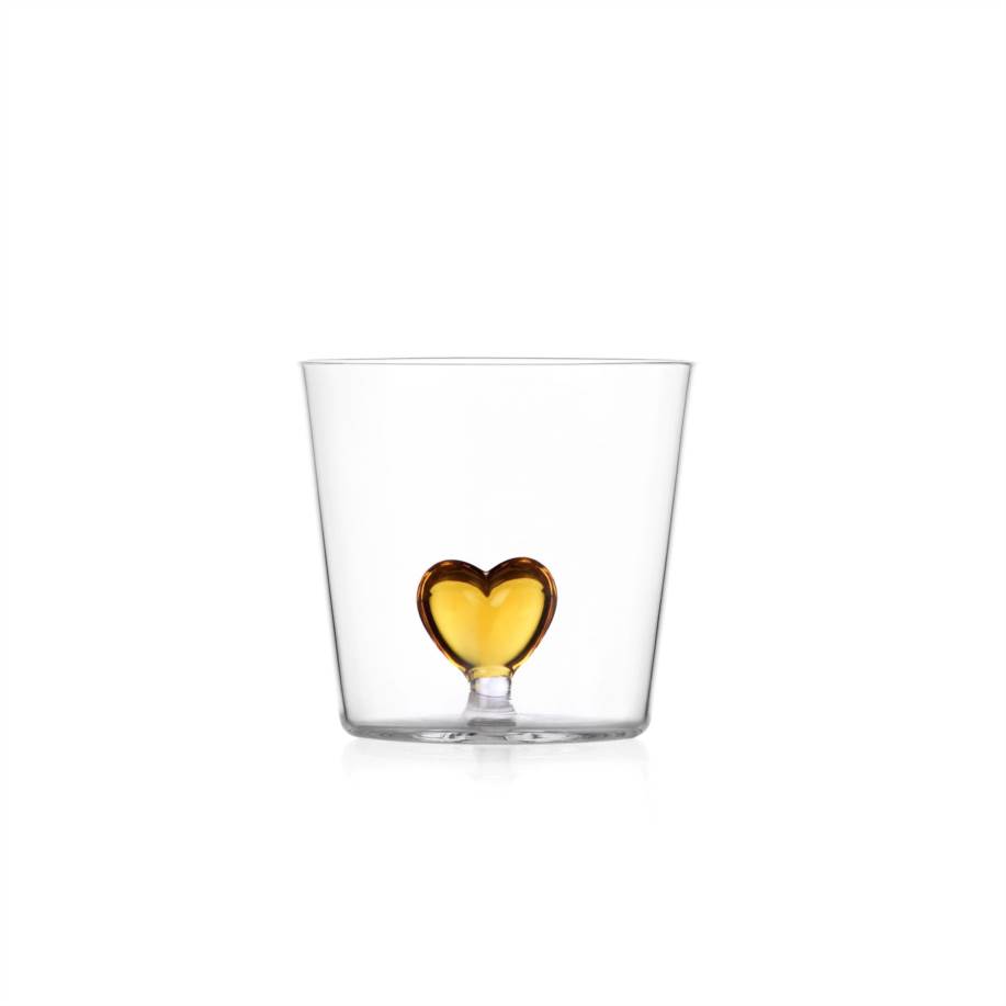 Tumbler yellow heart