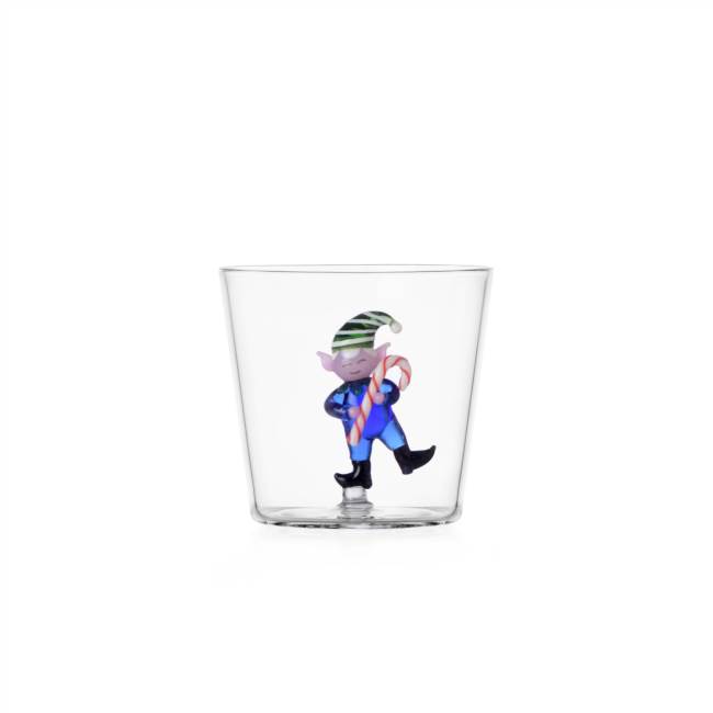 Tumbler blue elf w/candy cane