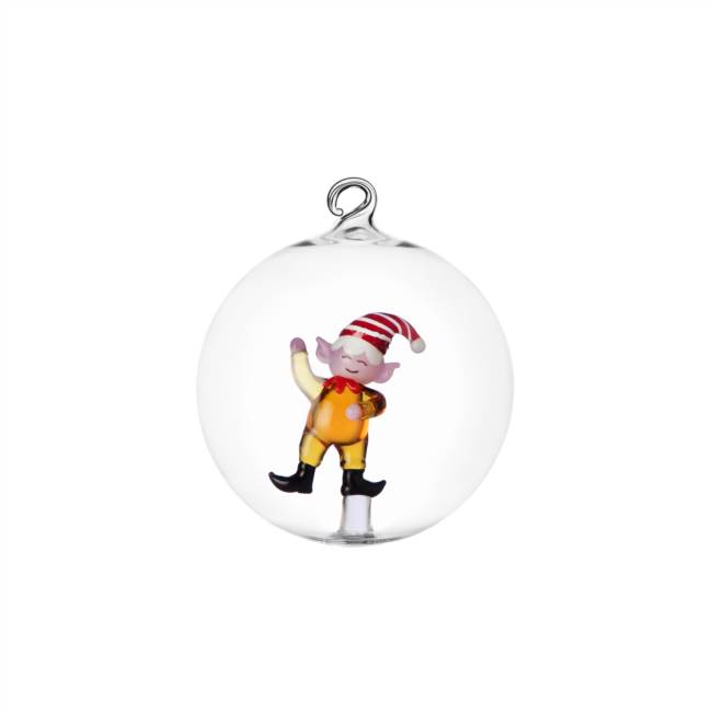 Christmas ball amber elf