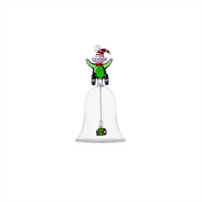 Bell green elf w/gift