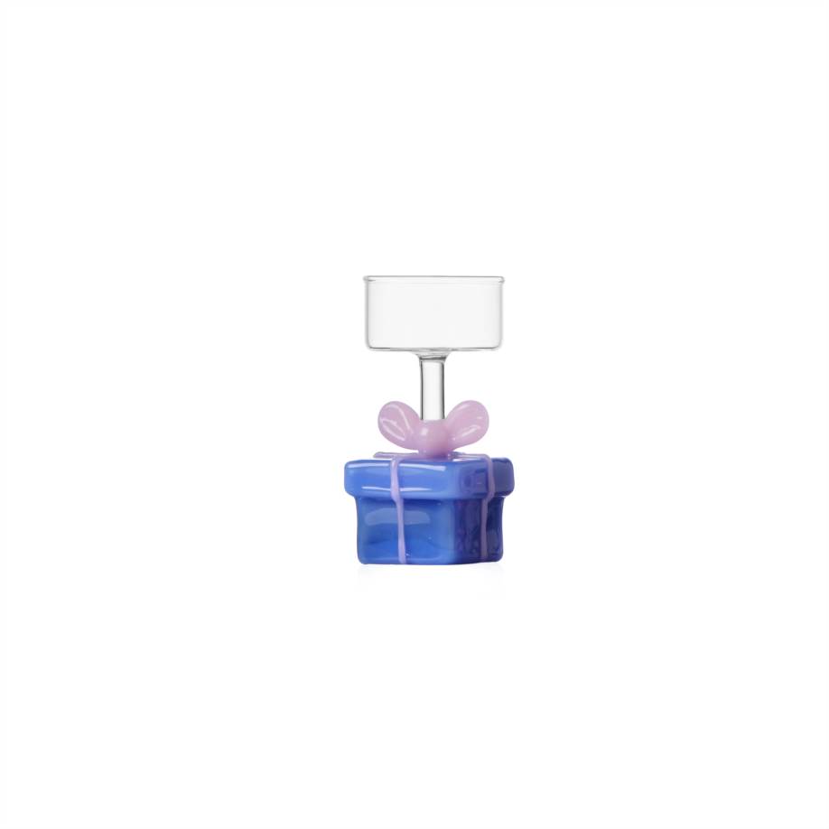 Tealight regalo azzurro