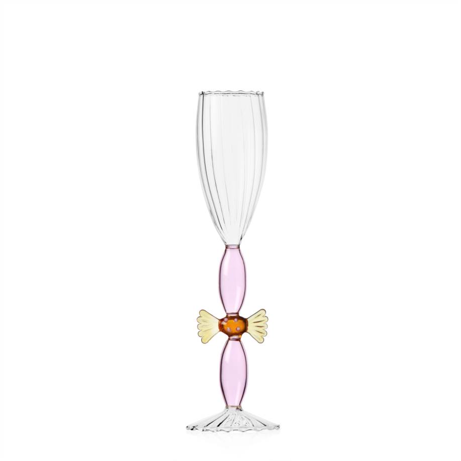 Flute amber candy-pink