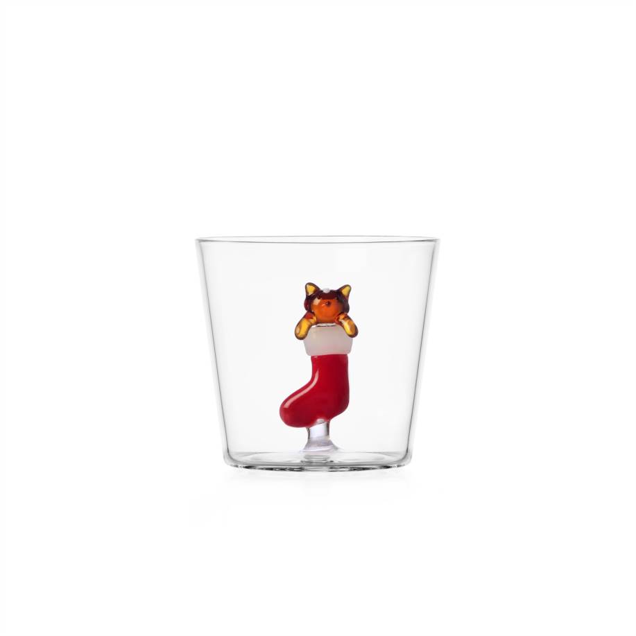 Tumbler gatto ambra nella calza