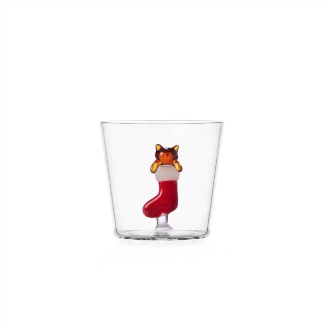 Tumbler gatto ambra nella calza