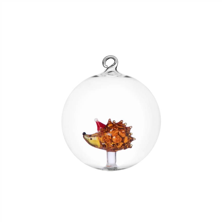Palla Natale riccio con cappello Natale