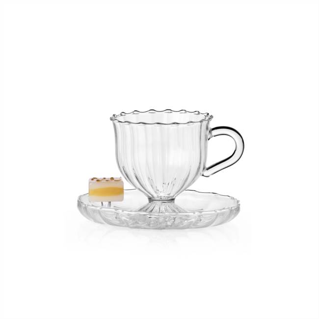 Tazza tè con piattino Millefoglie