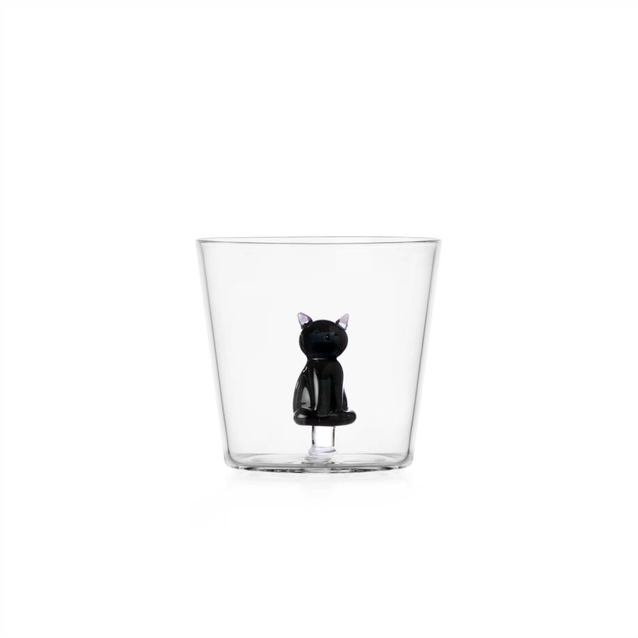  Tumbler sitting black cat